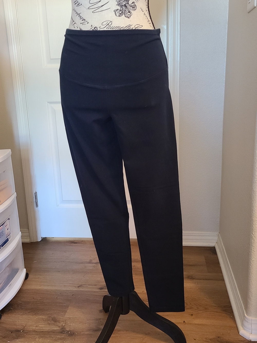 Yummie by Heather Thomson Black Straight-Leg Ponte Pants